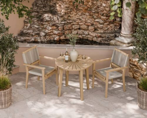Roma bistro Round Sunray Set
